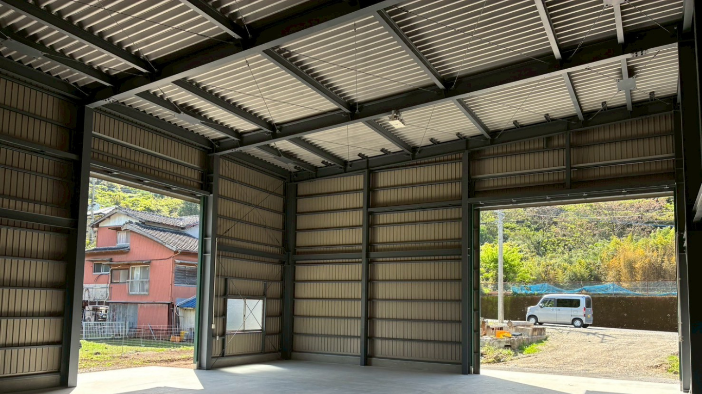 雲仙市　鉄骨倉庫